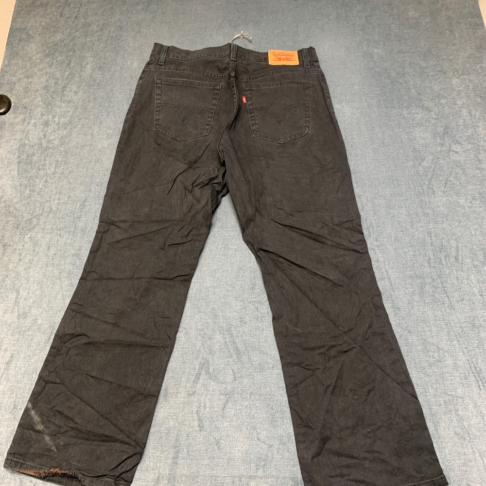 Levi's 550 Bootcut Jeans Women 12S Black Denim Cotton Stretch Casual Relaxed Fit - Picture 2 of 16